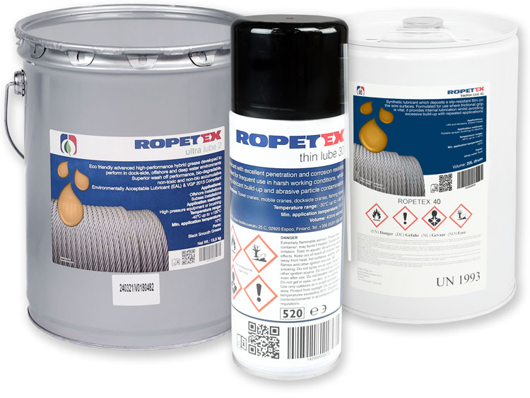 Ropetex wire lubricants Ropetex lubricants